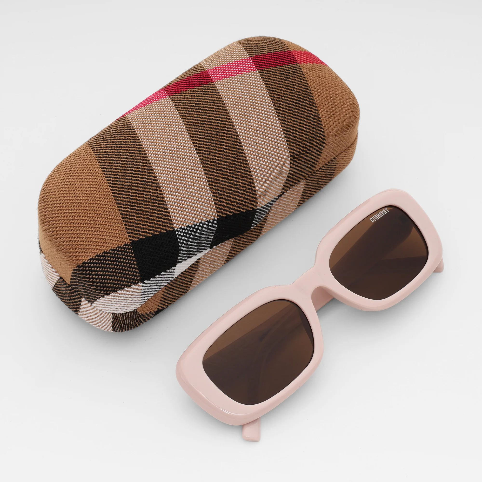 Blush Luxe Rectangular Sunglasses - Image 5