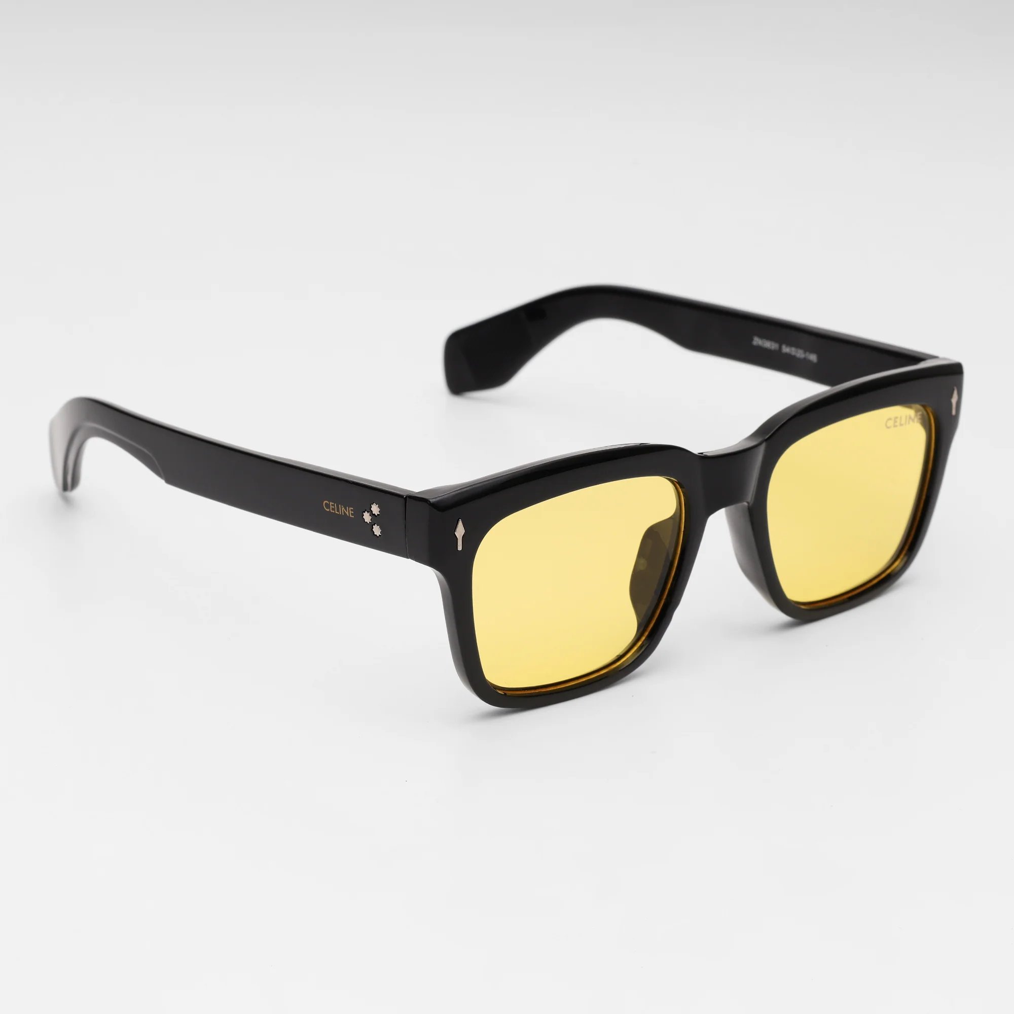 Celine Bold Yellow Lens  Sunglasses - Image 4