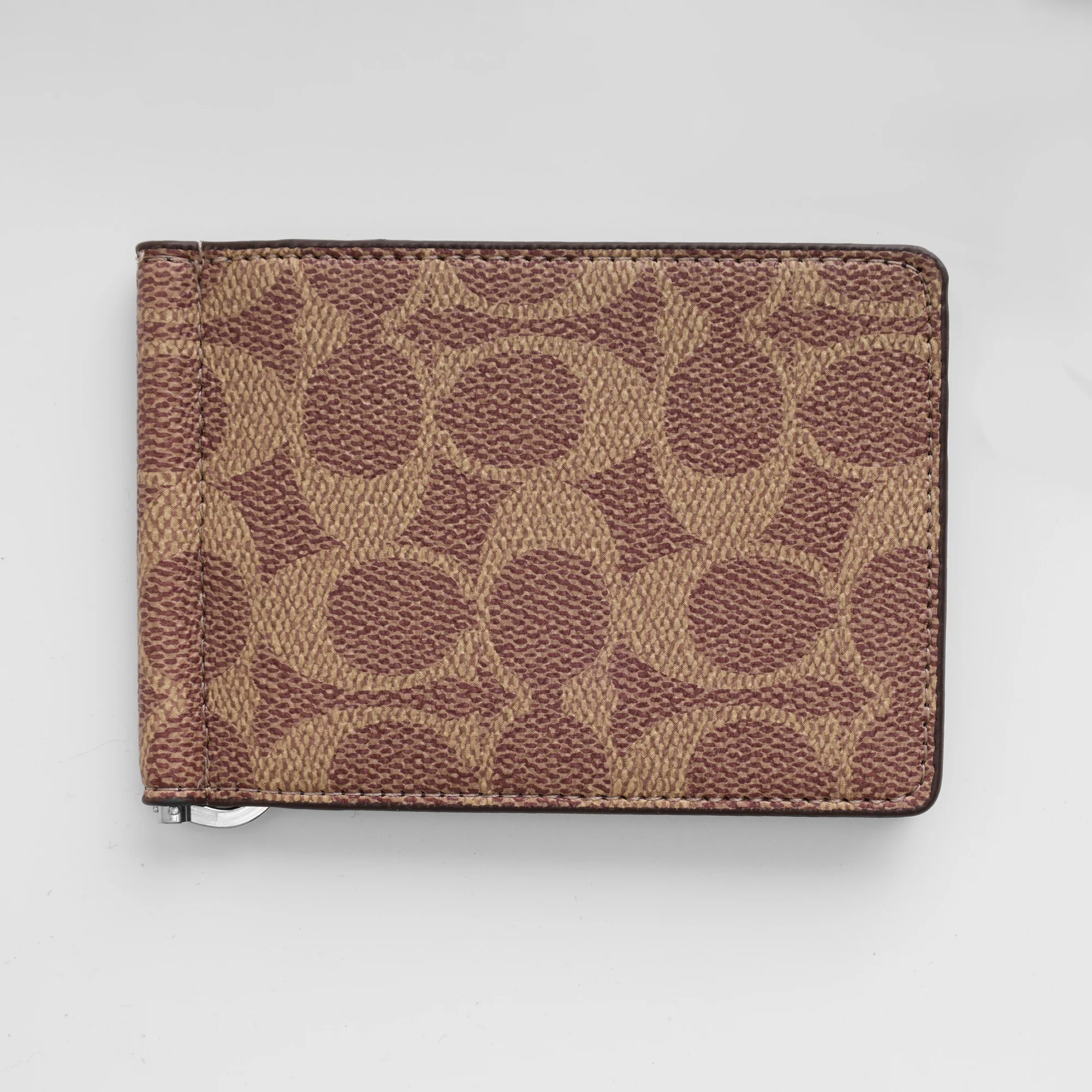 Signature Canvas  Brown Bifold Wallet - Image 3