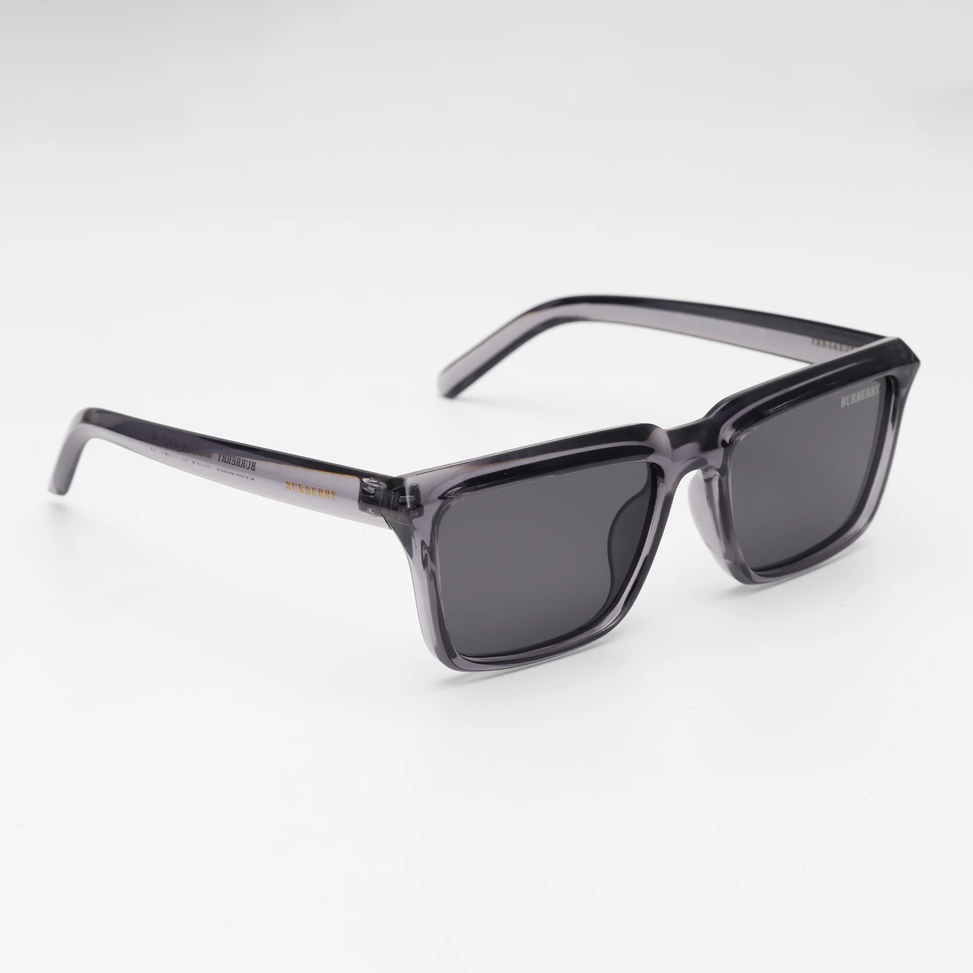 Smoke Grey Rectangular Sunglasses - Image 3