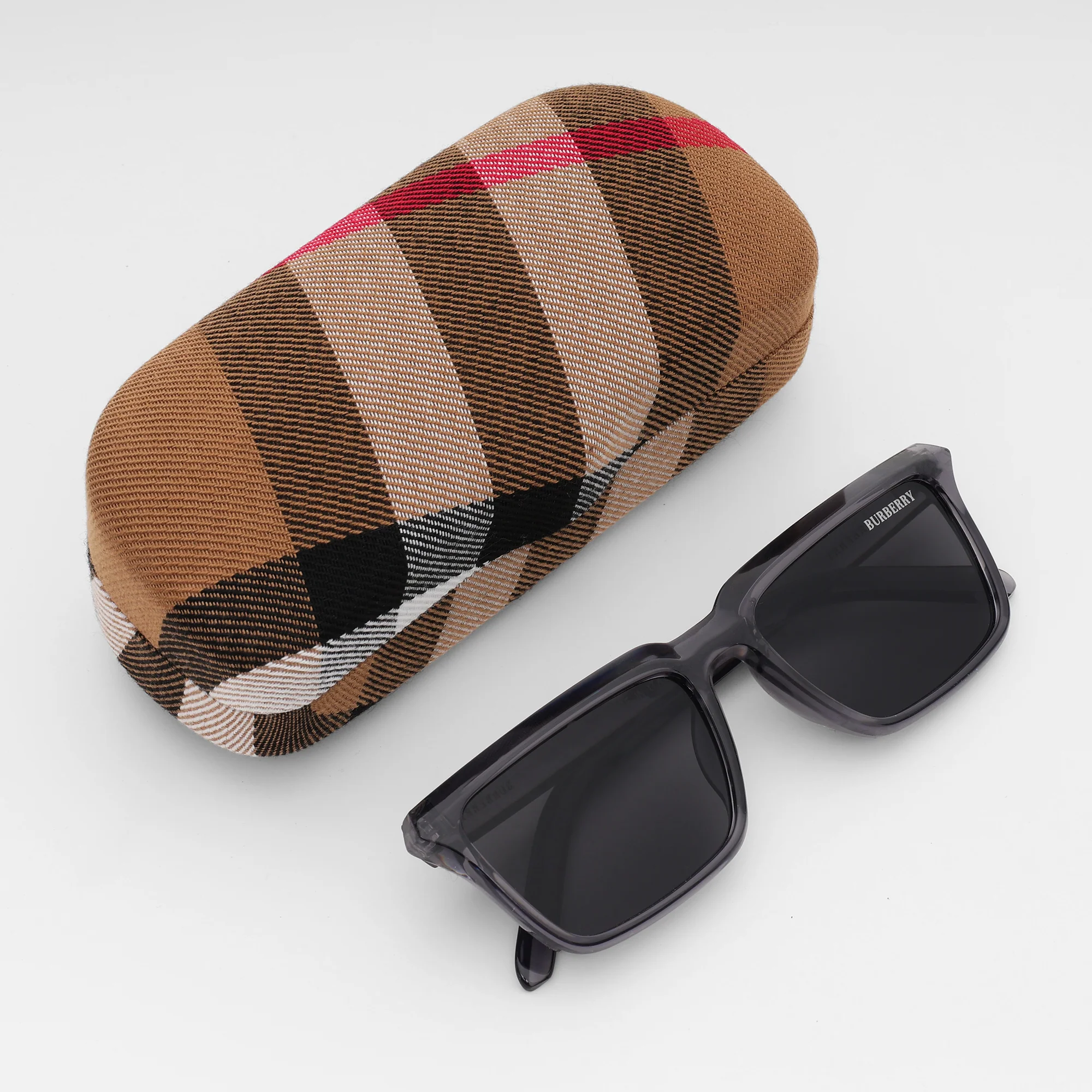 Smoke Grey Rectangular Sunglasses - Image 5